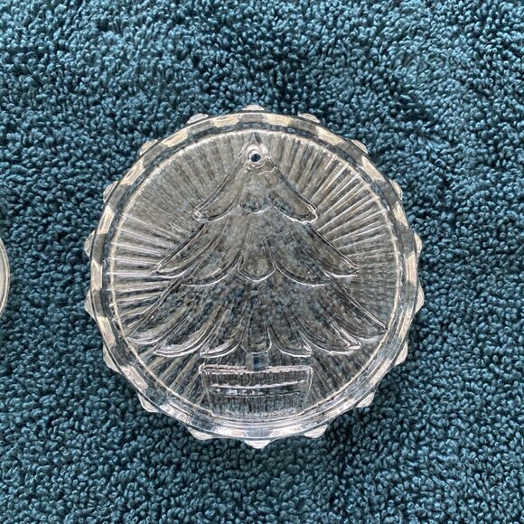 Fostoria Clear Glass Christmas Ornament- Christmas Tree - Picture 1 of 1